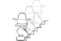 Acorn Stairlift fitted with Electronic and mechanical braking systems